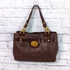 Coach Penelope brown, Burgundy leather bag